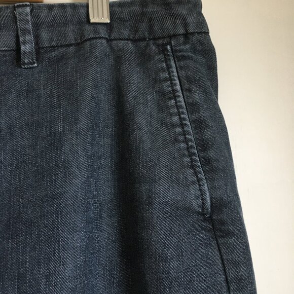 GAP Stretch Wide Leg Denim Trouser Pants - Picture 6 of 16